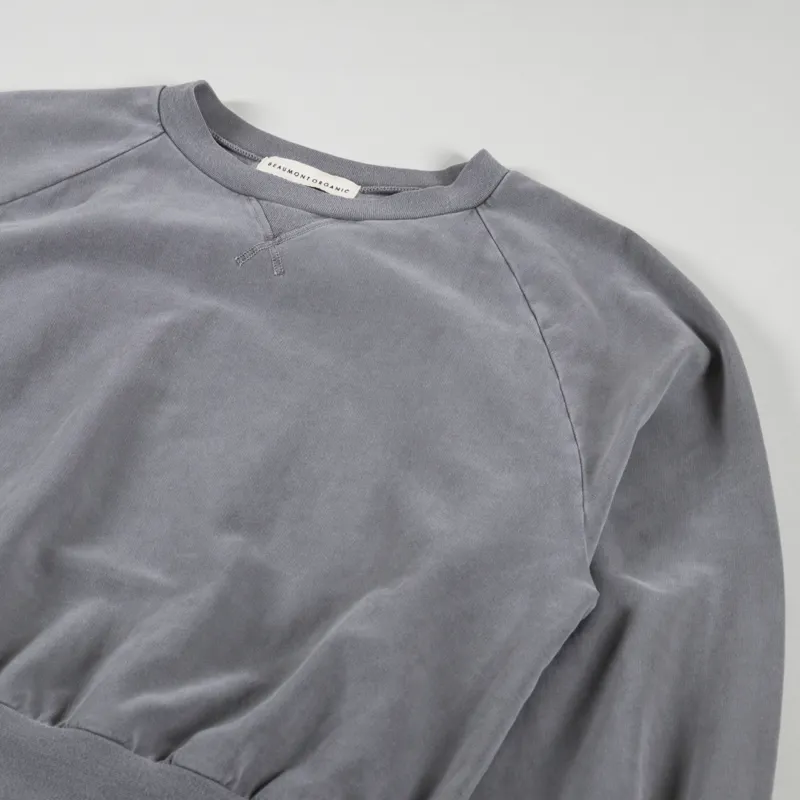 Beaumont Organic Womens Alder Sweatshirt Slate Mineral Dye-5