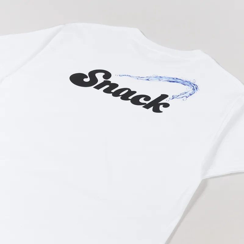 Snack Skateboards Alive Splash T Shirt White-2