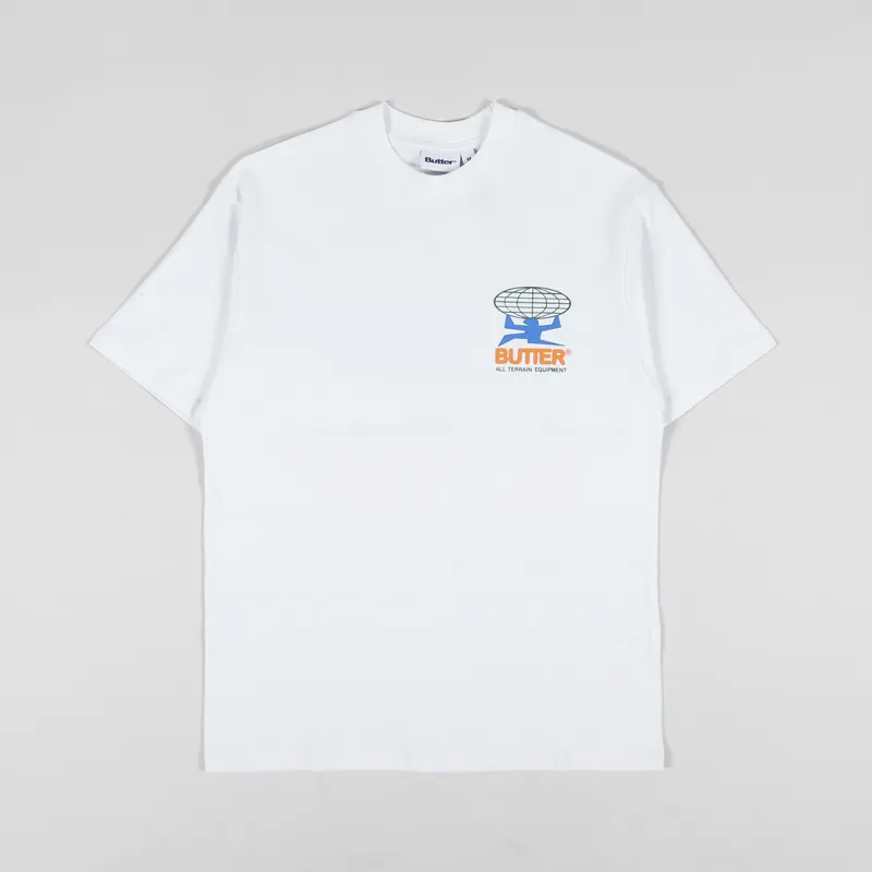 Butter Goods All Terrain T Shirt White-1