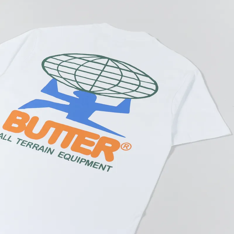 Butter Goods All Terrain T Shirt White-2