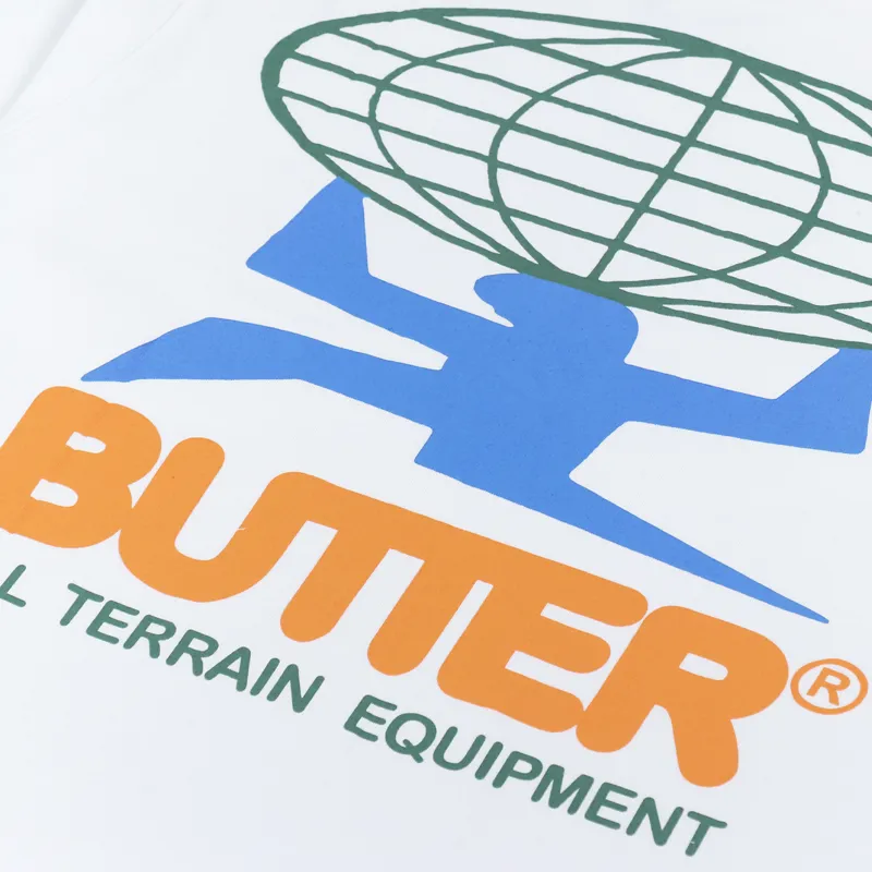 Butter Goods All Terrain T Shirt White-4