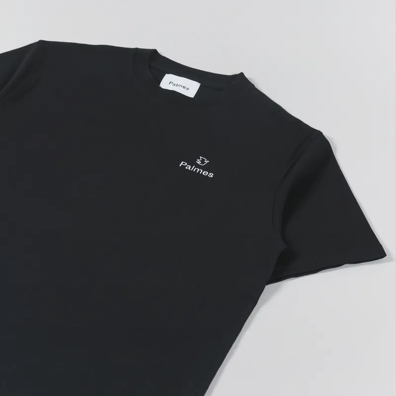 Palmes Tennis Society Allan T Shirt Black-2