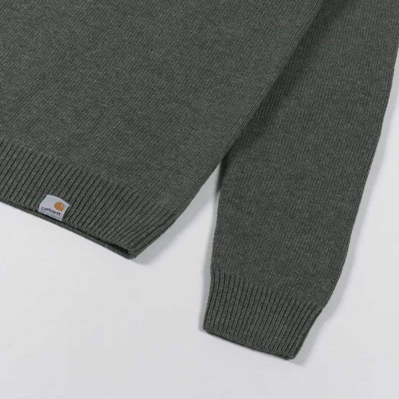 Carhartt WIP Allen Sweater Cypress Heather-2