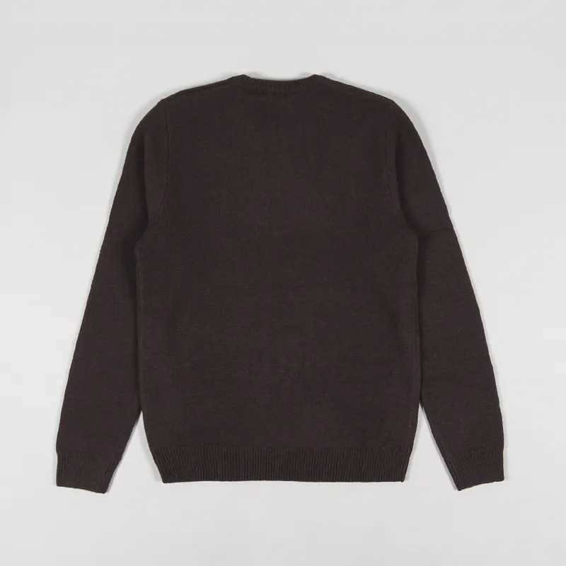Carhartt WIP Allen Sweater Dark Umber Heather-3