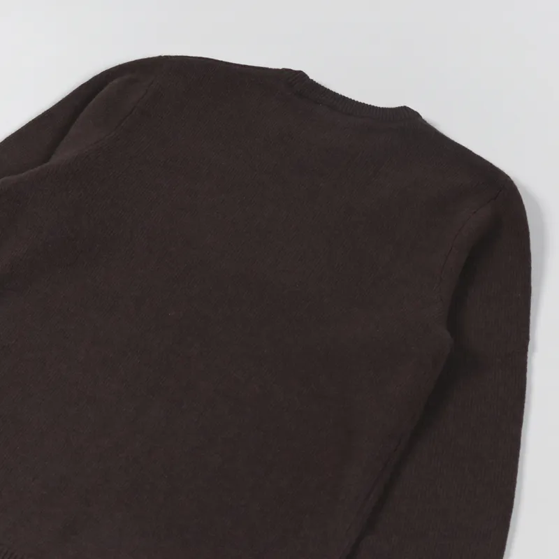 Carhartt WIP Allen Sweater Dark Umber Heather-4