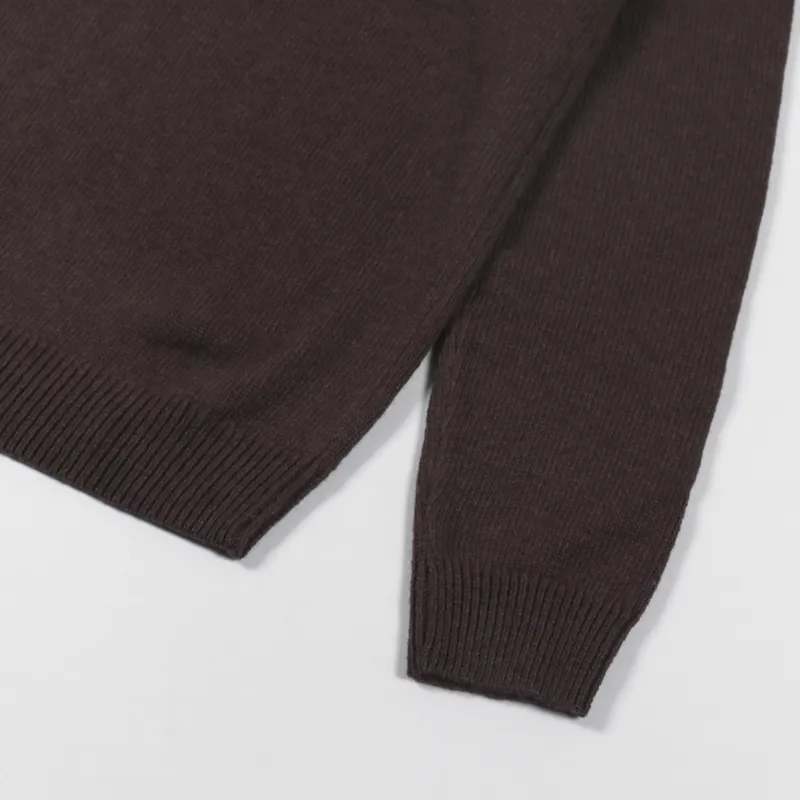 Carhartt WIP Allen Sweater Dark Umber Heather-5