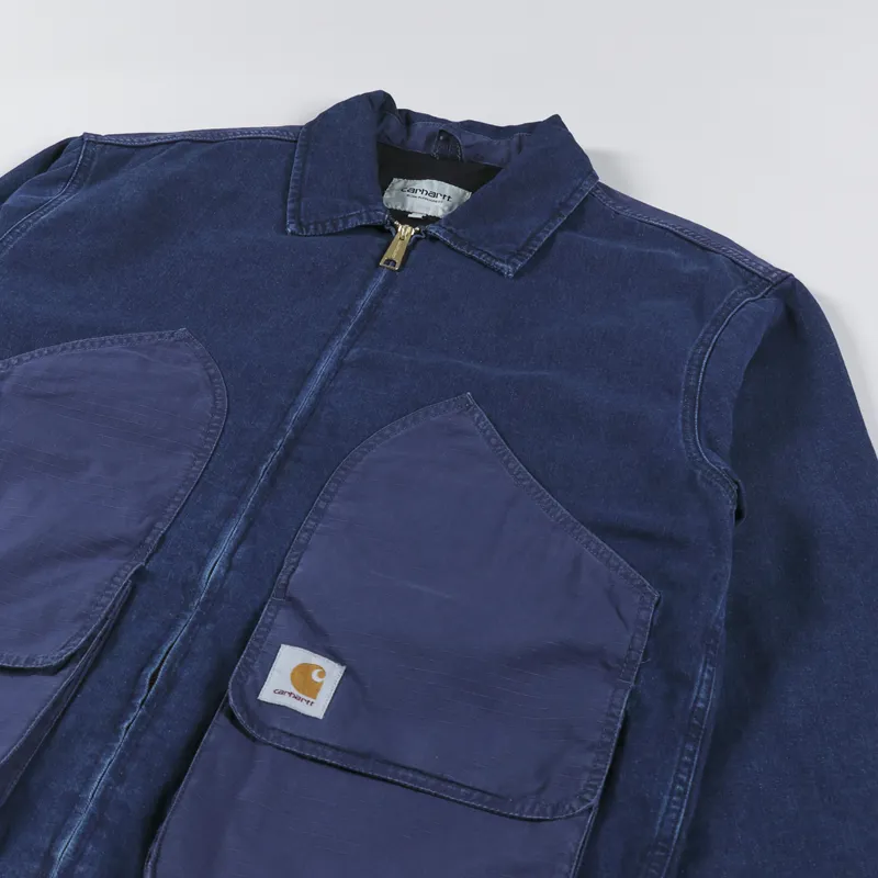 Carhartt WIP Alma Jacket Blue Stone Washed-3
