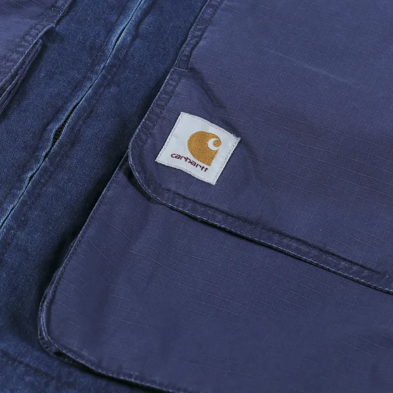 Carhartt WIP Alma Jacket Blue Stone Washed-5