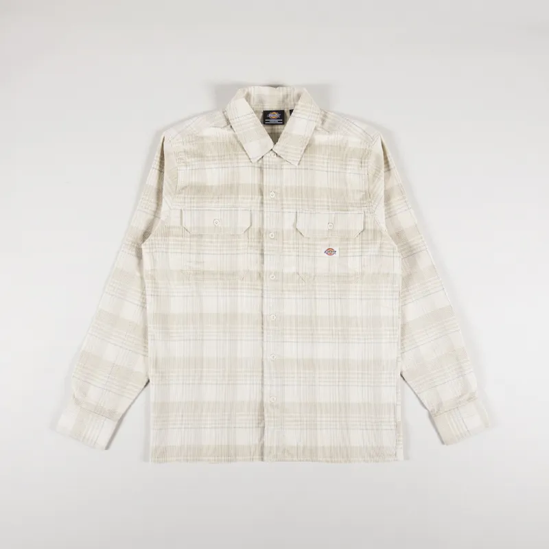 Dickies Alma Shirt Cord Check Light