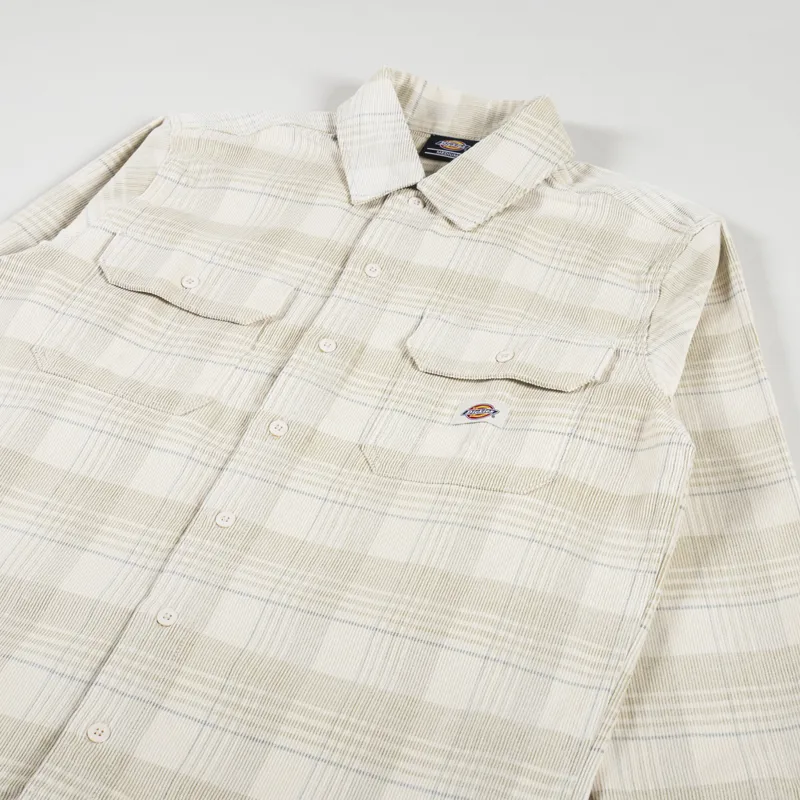 Dickies Alma Shirt Cord Check Light-1
