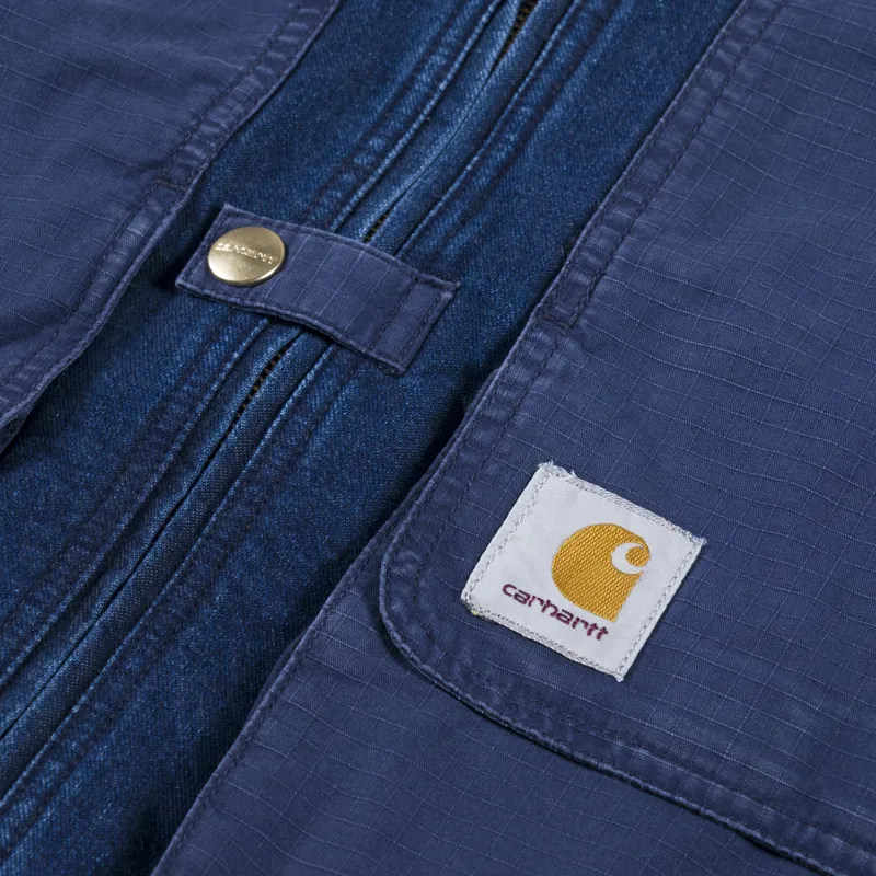 Carhartt WIP Mens Alma Vest Blue Denim Gilet