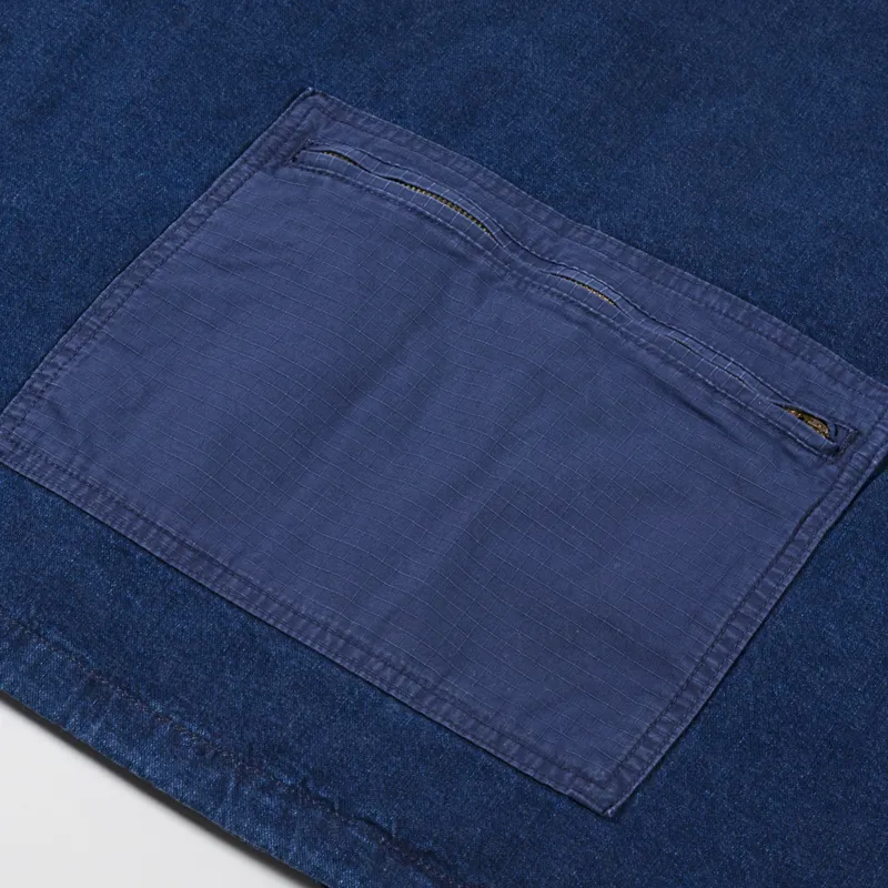 Carhartt WIP Mens Alma Vest Blue Denim Gilet