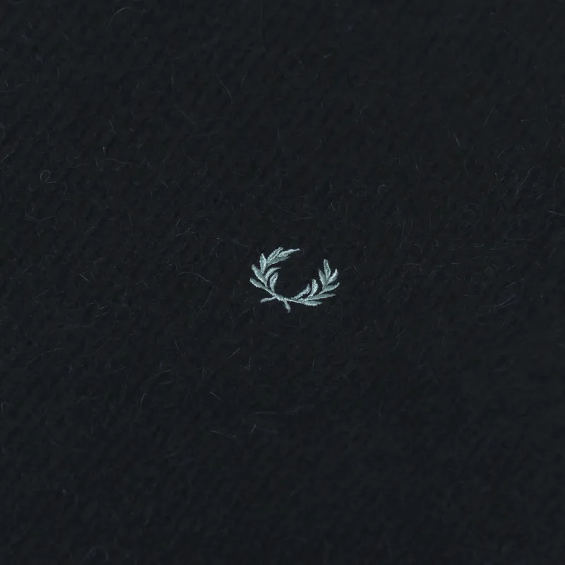 Fred Perry Alpaca Blend Crew Neck Jumper Navy-4