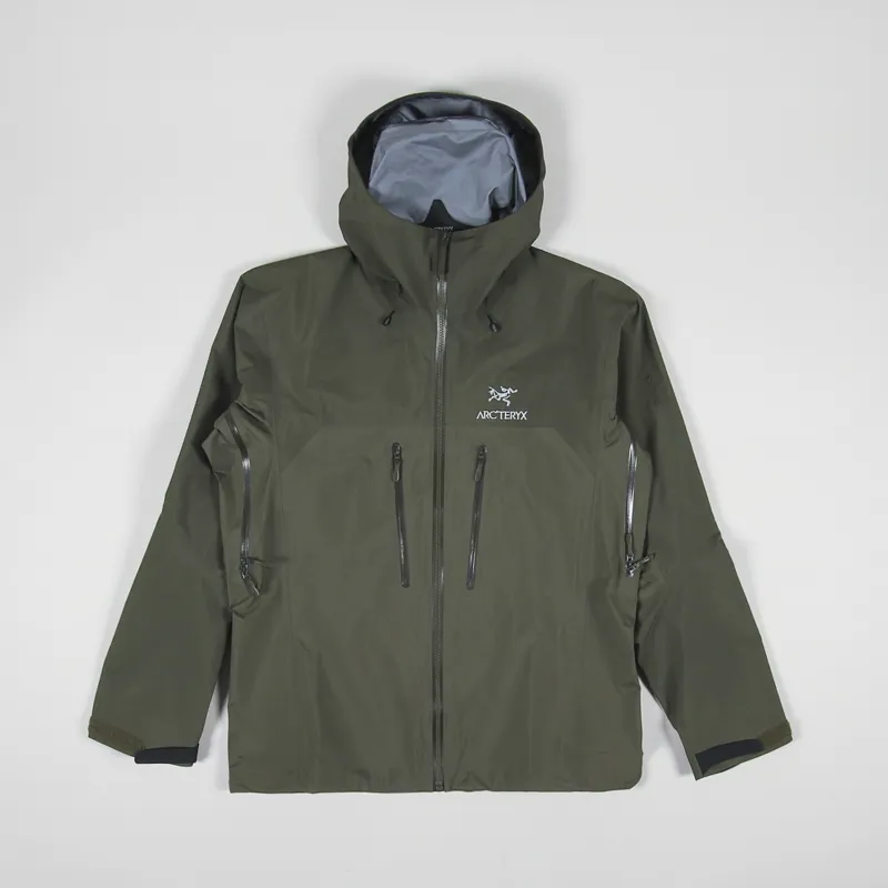 Arcteryx Mens GORE-TEX Technical Alpha AR Jacket Tatsu Green