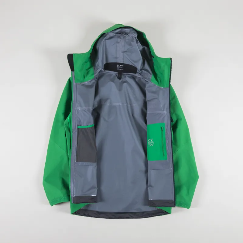 Arc'teryx Mens Alpha SV Jacket Jungle Green GORE-TEX Shell