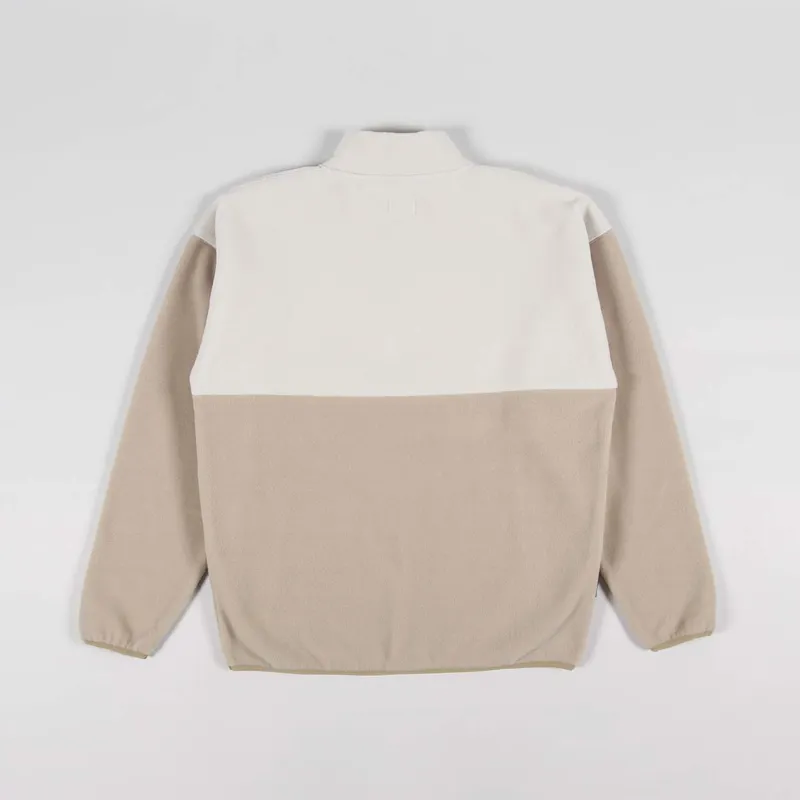 Magenta Alpin Fleece Neck Zip Fleece Beige-1