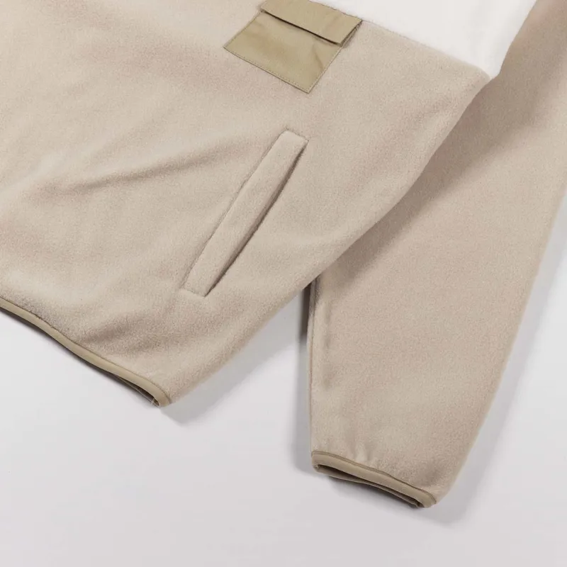 Magenta Alpin Fleece Neck Zip Fleece Beige-4