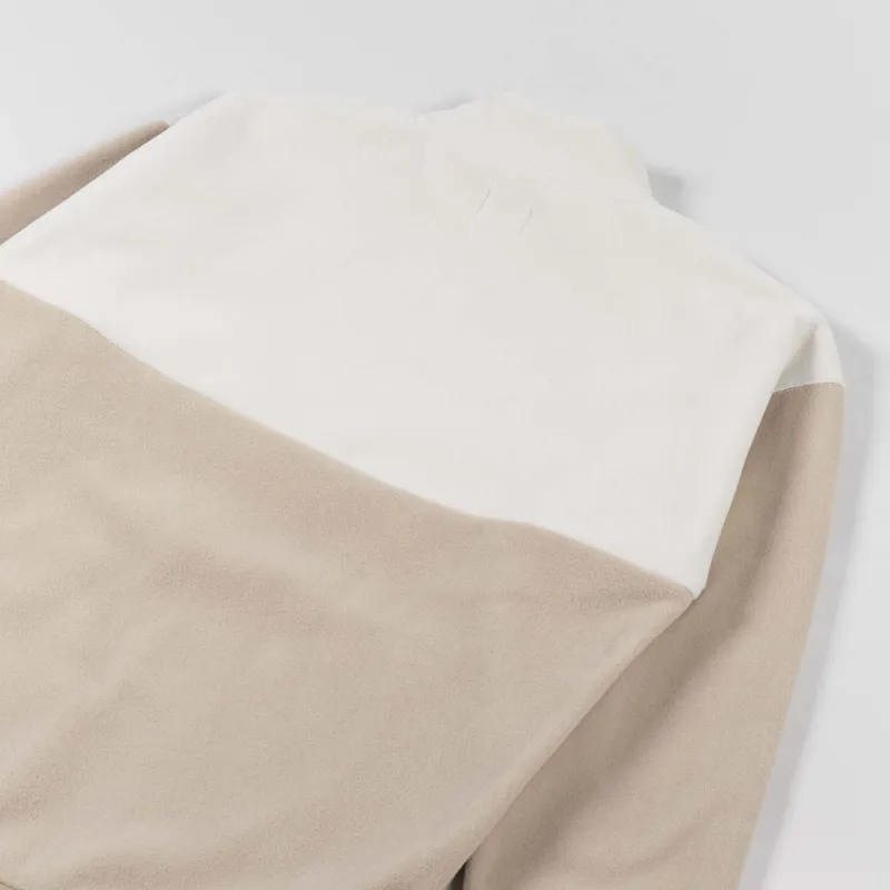 Magenta Alpin Fleece Neck Zip Fleece Beige-3