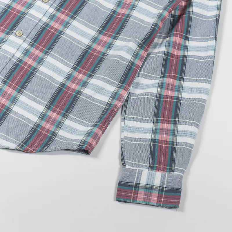 Portuguese Flannel Alqueive Shirt Grey Red-6