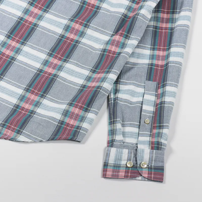 Portuguese Flannel Alqueive Shirt Grey Red-7