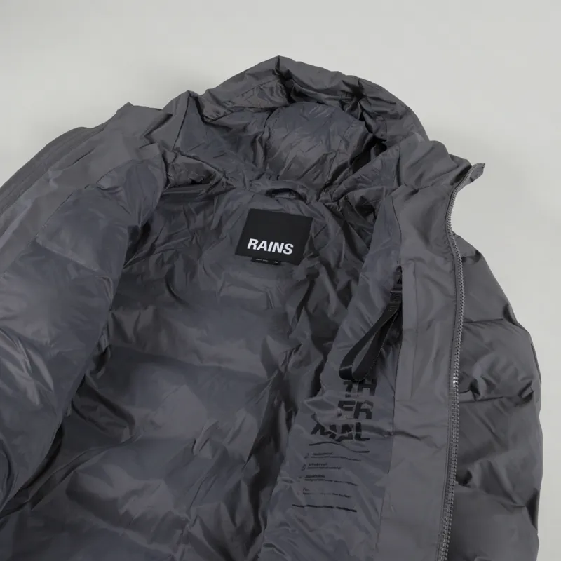 Rains Alta Puffer Jacket Grey-4