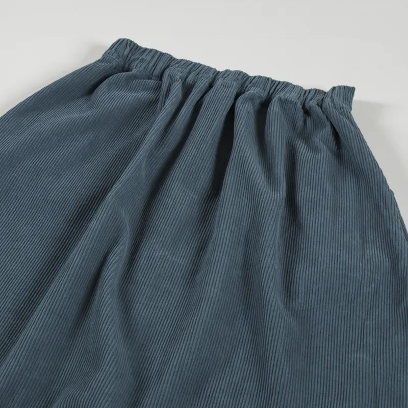 Beaumont Organic Womens Alyvia Cord Skirt Petrol-6