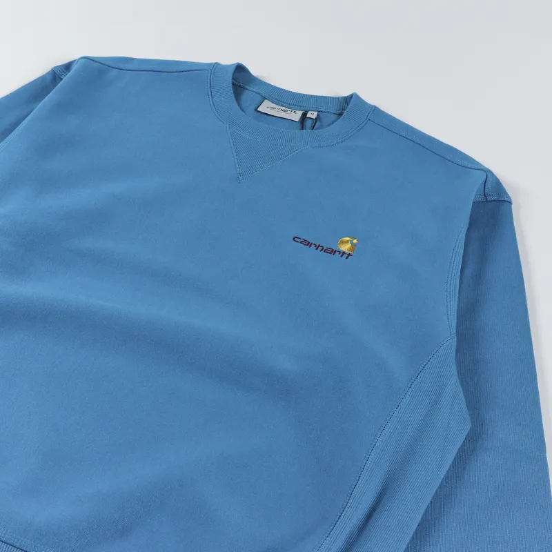 Carhartt WIP American Script Sweat Amalfi-2