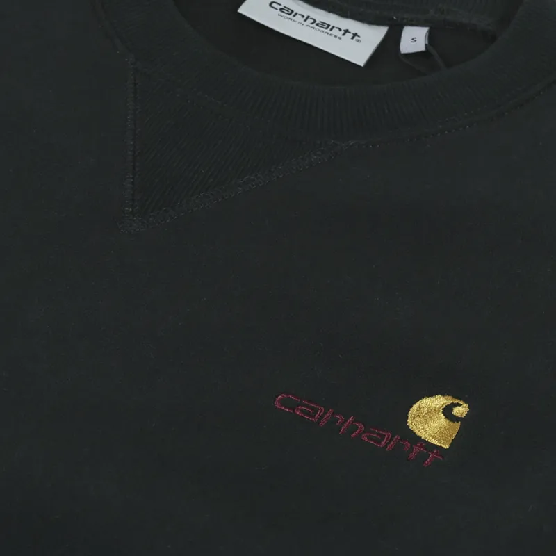 Carhartt WIP American Script Sweatshirt Dark Cedar-5