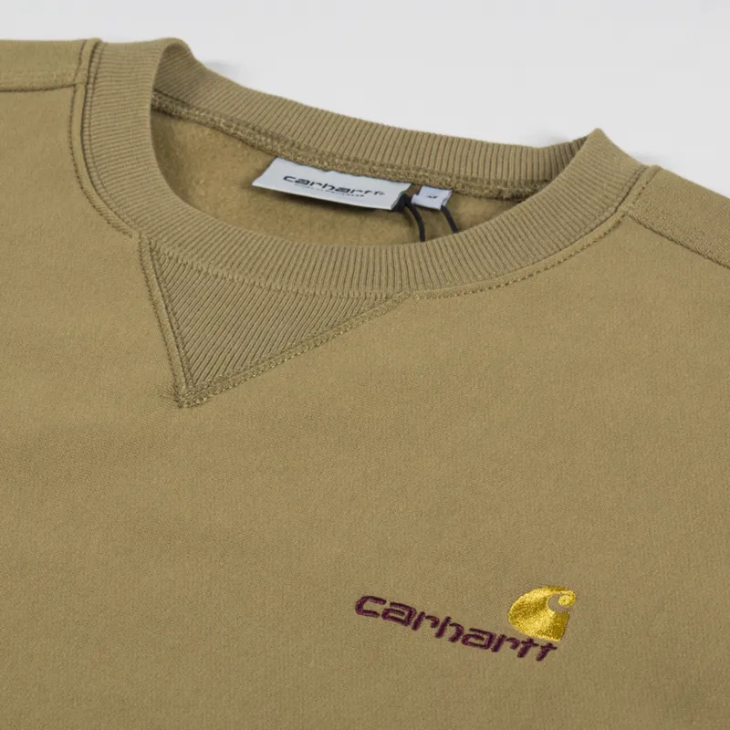Carhartt WIP American Script Sweat Larch-4