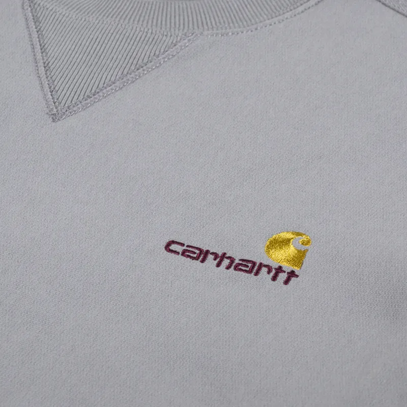 Carhartt WIP American Script Sweat Marengo-4