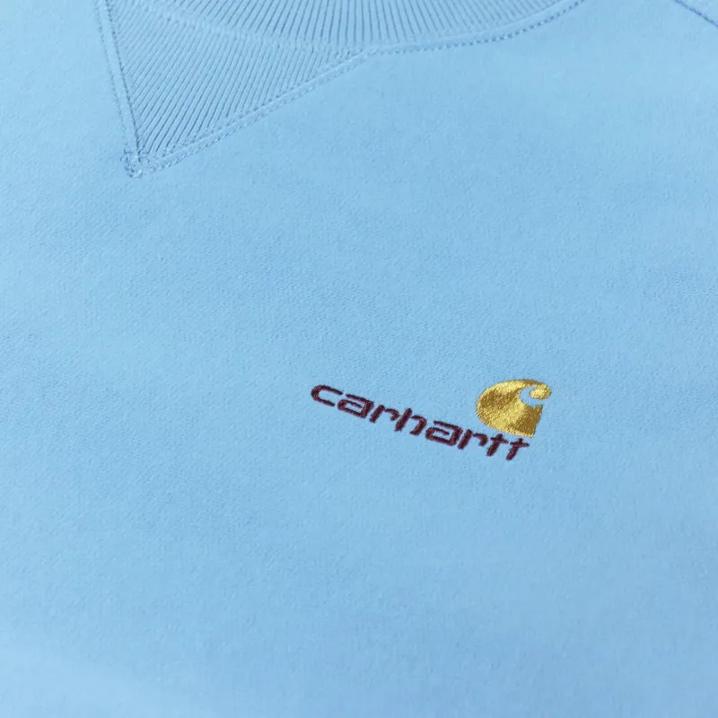 Carhartt WIP American Script Sweat Piscine-4