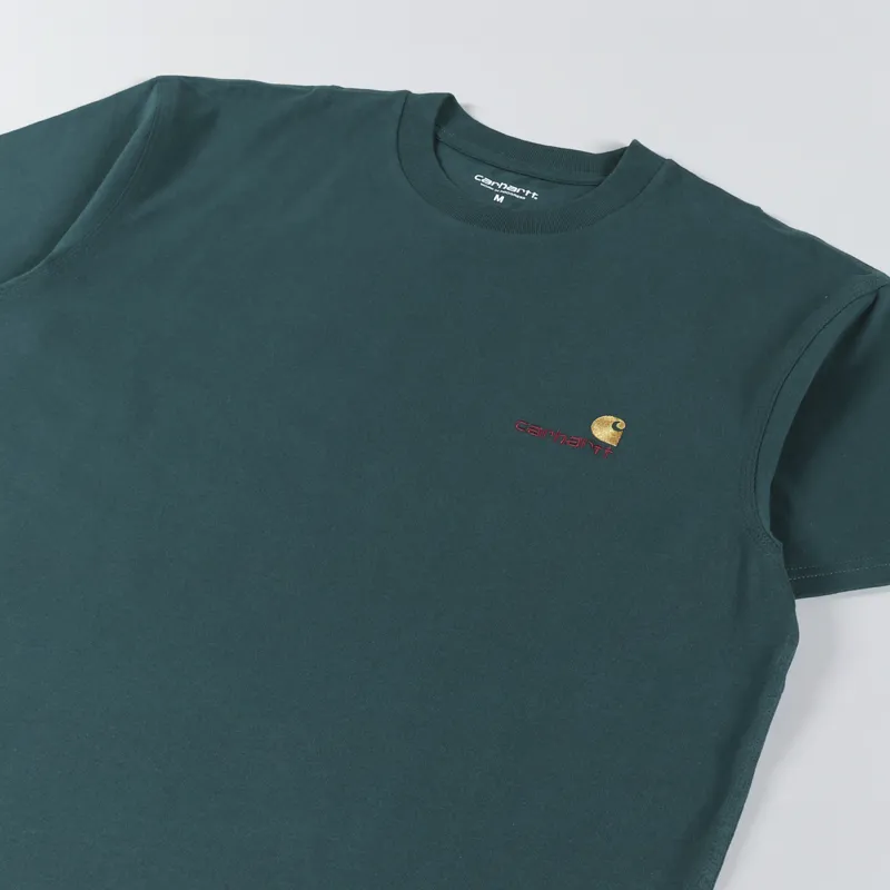 Carhartt WIP American Script T Shirt Botanic-1