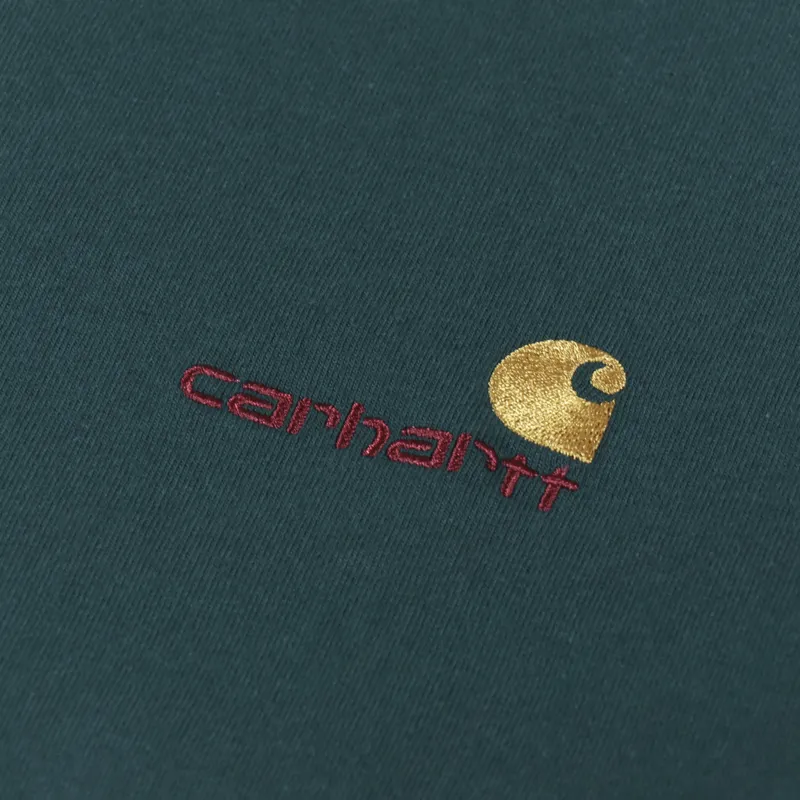 Carhartt WIP American Script T Shirt Botanic-2