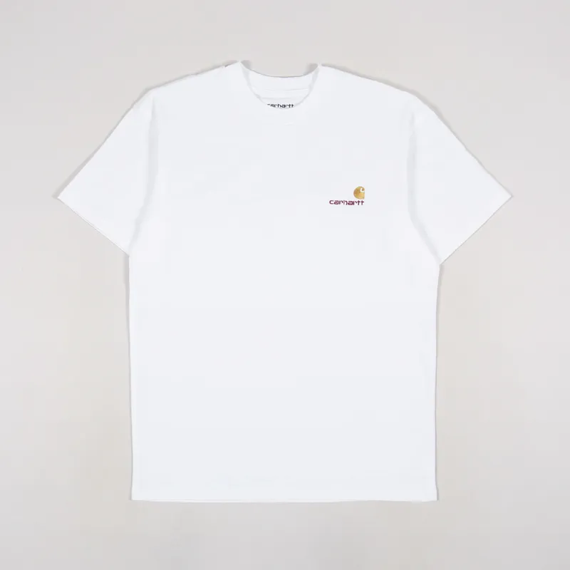 Carhartt WIP American Script T Shirt White