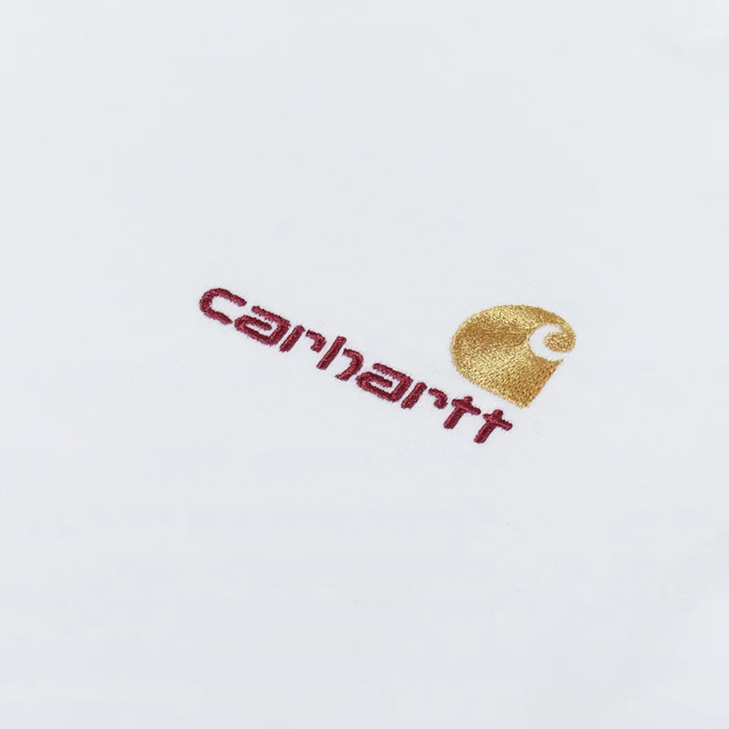 Carhartt WIP American Script T Shirt White-1