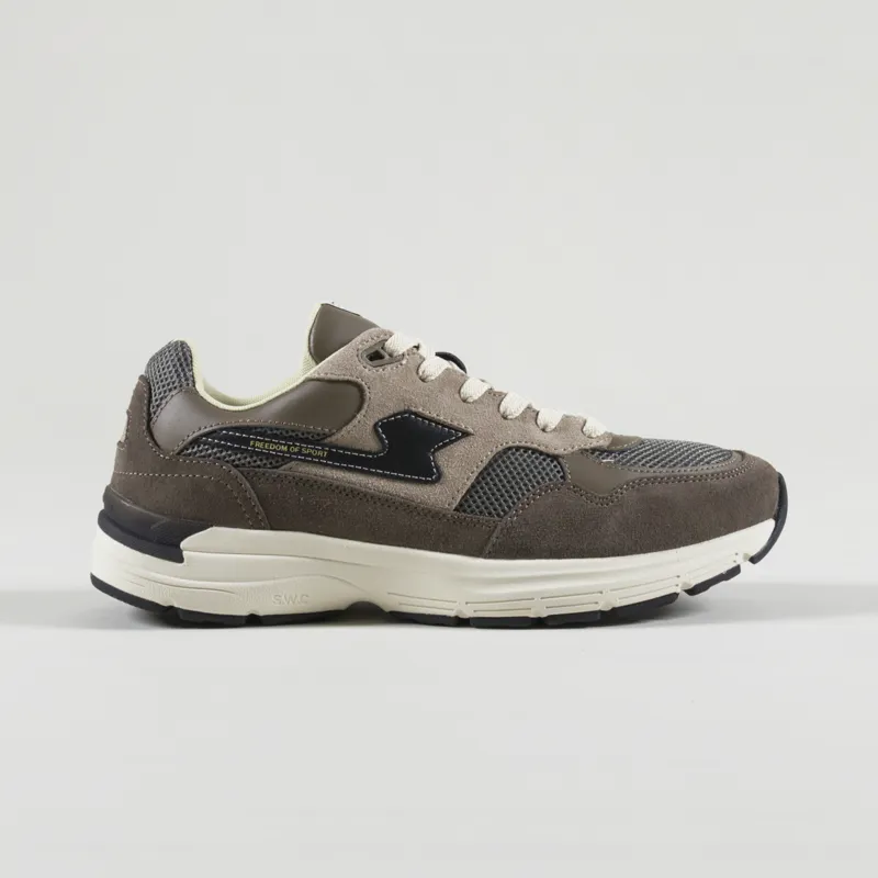 Stepney Workers Club Amiel S-Strike Shoes Suede Mix Grey-4