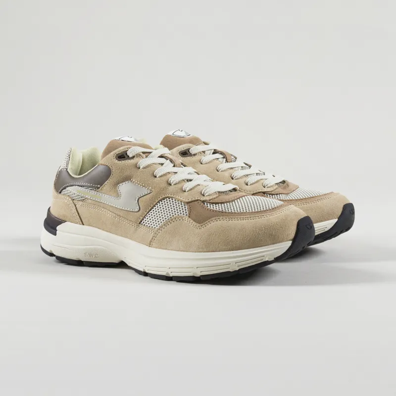 Stepney Workers Club Amiel S-Strike Shoes Suede Mix Sand