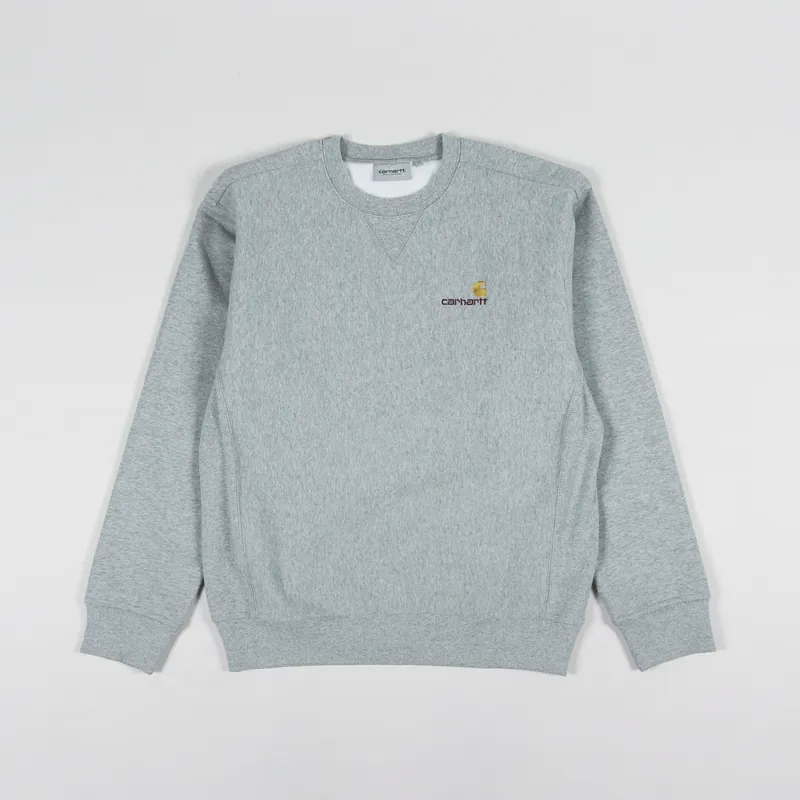 Carhartt WIP American Script Sweat Grey Heather