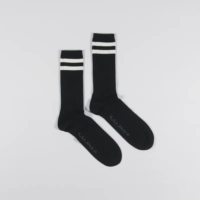 Nudie Jeans Amundsson Sport Socks Black