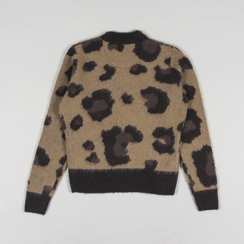 Fred Perry Womens Amy Winehouse Foundation Jumper Tonal Leopard-4
