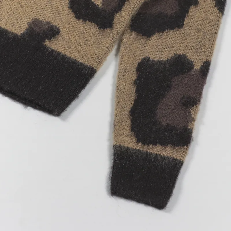 Fred Perry Womens Amy Winehouse Foundation Jumper Tonal Leopard-7