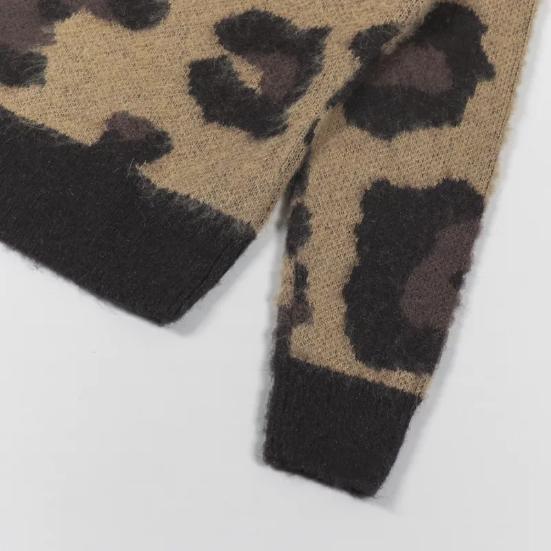 Fred Perry Womens Amy Winehouse Foundation Jumper Tonal Leopard-9