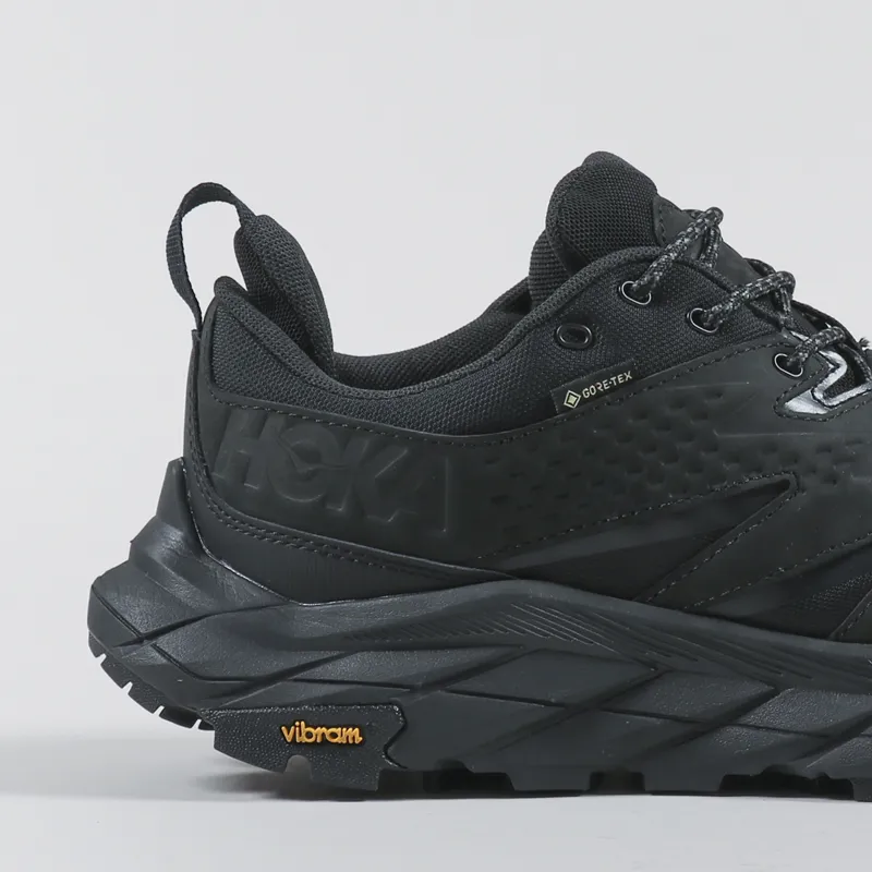 HOKA ONE ONE Mens Outdoor Anacapa Low GORE-TEX Trail Shoes Black