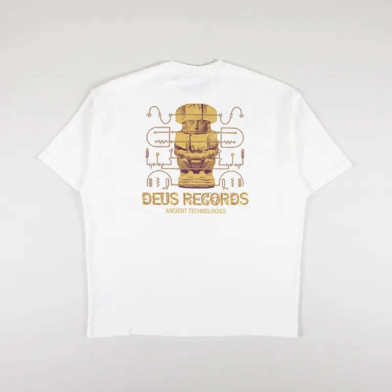Deus Ex Machina Ancient Tech T Shirt Vintage White