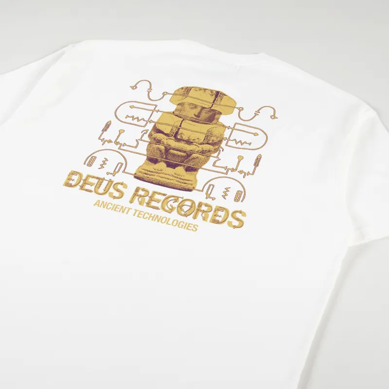 Deus Ex Machina Ancient Tech T Shirt Vintage White-2