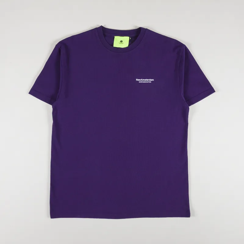 New Amsterdam Surf Association Anemone T Shirt Purple-1
