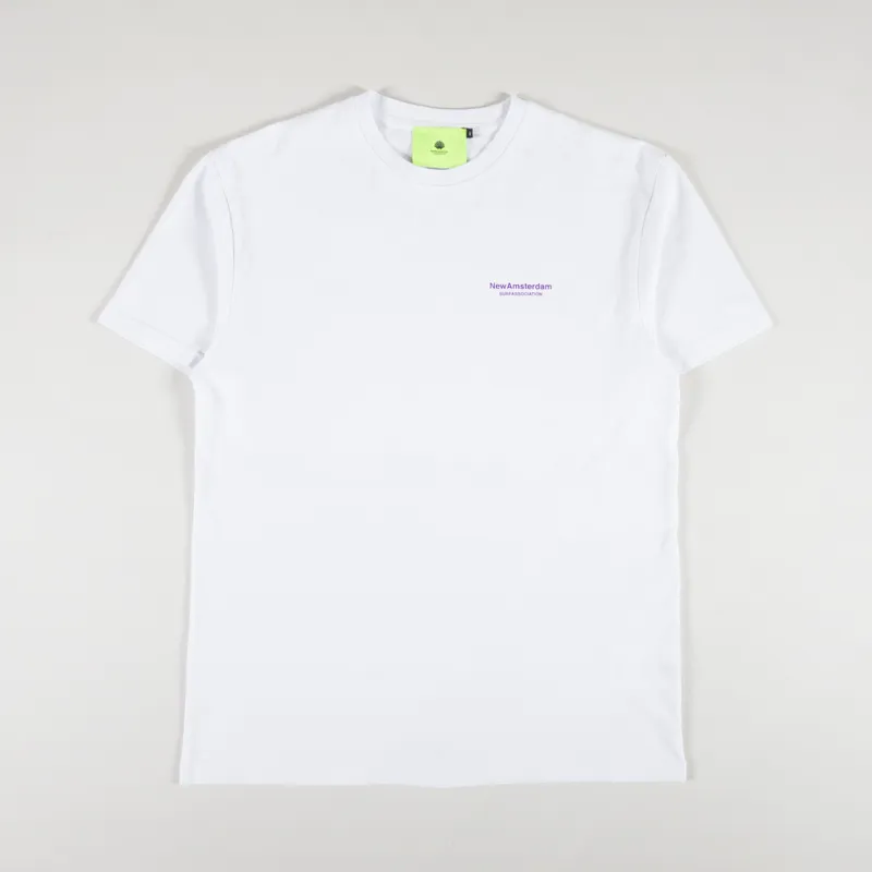 New Amsterdam Surf Association Anemone T Shirt White-1