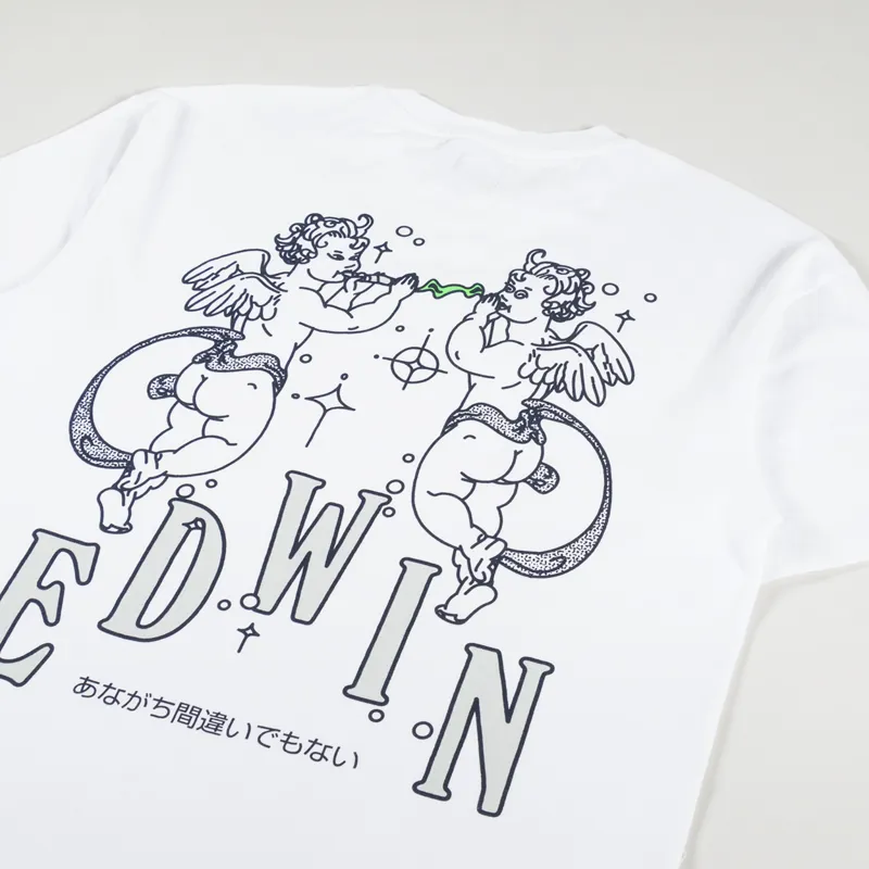 Edwin Angels T Shirt White-2