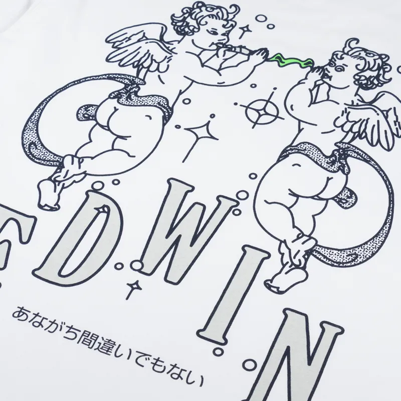 Edwin Angels T Shirt White-4