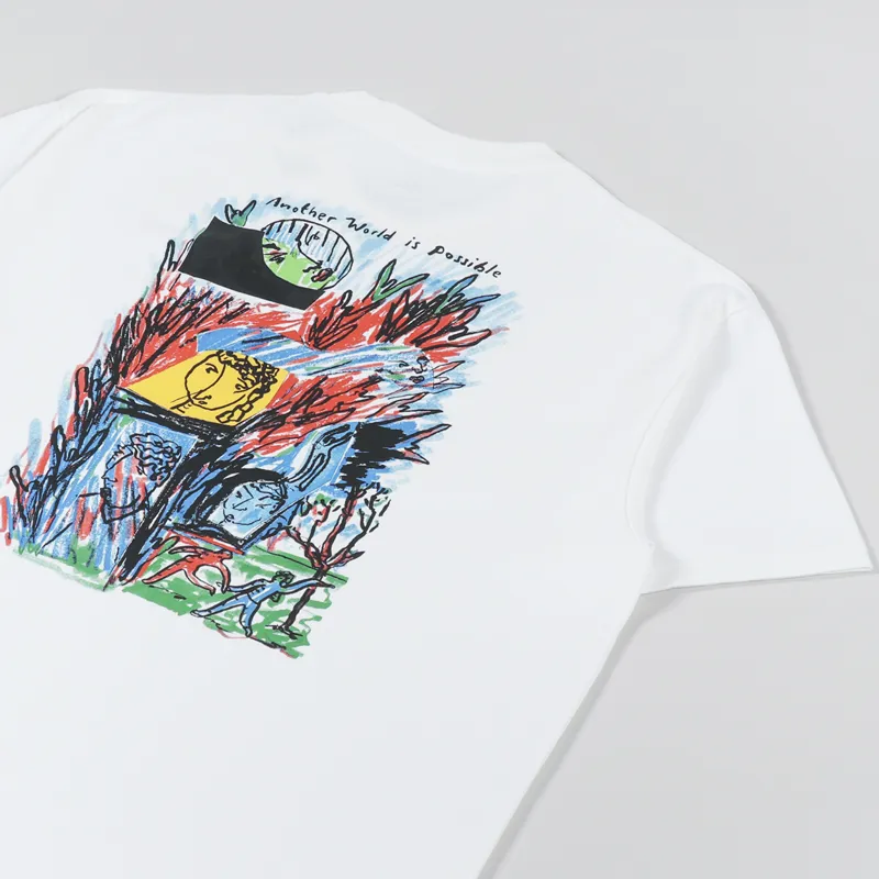Polar Skate Co. Another World Is Possible T Shirt White-2